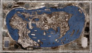 The Martellus Map, revealed with multispectral imaging. Photo via Yale News.