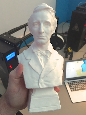 3d bust of Thoreau