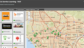 Digital Mapping and Visualization of UCLA Service Learning