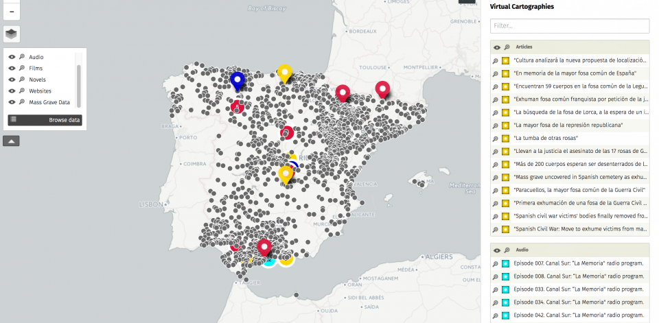 map of grave sites